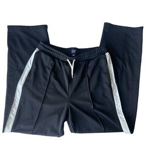 GAP Black Side Stripe Track Pants Joggers Athleisure Sporty Y2K Style M